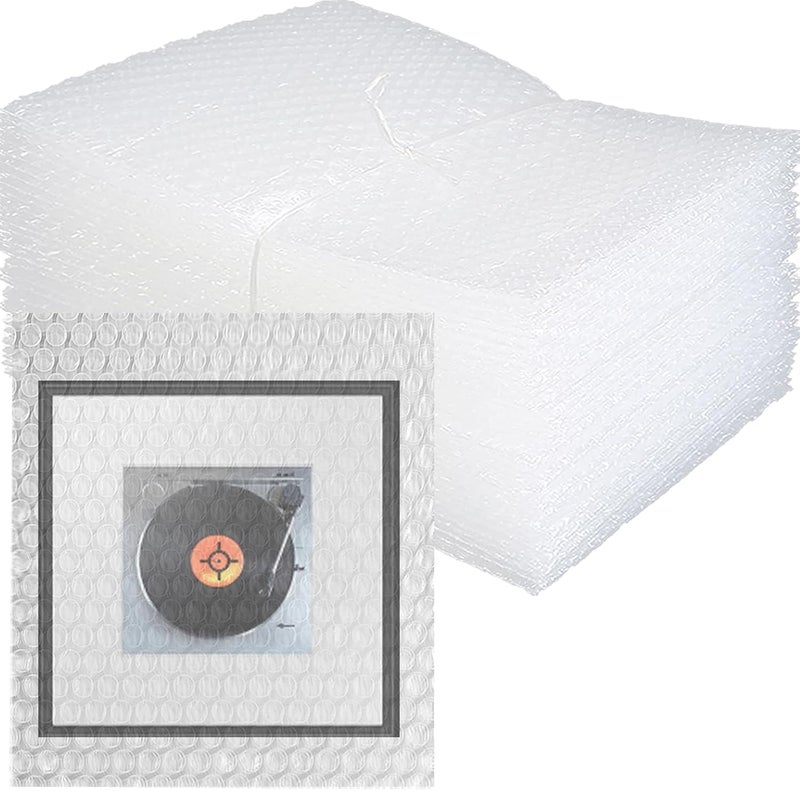 HANDRERLEE 50Pcs Clear Bubble Out Bag 12X14Inch, Bubble Pouches Wrap for Shipping,Double Walled Cushioning Bags for Moving,Packing and Extra Protecting Fragile Item - Image 1